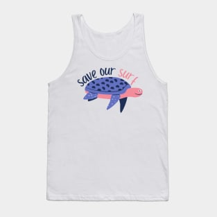 Turtle Save Our Surf Tank Top